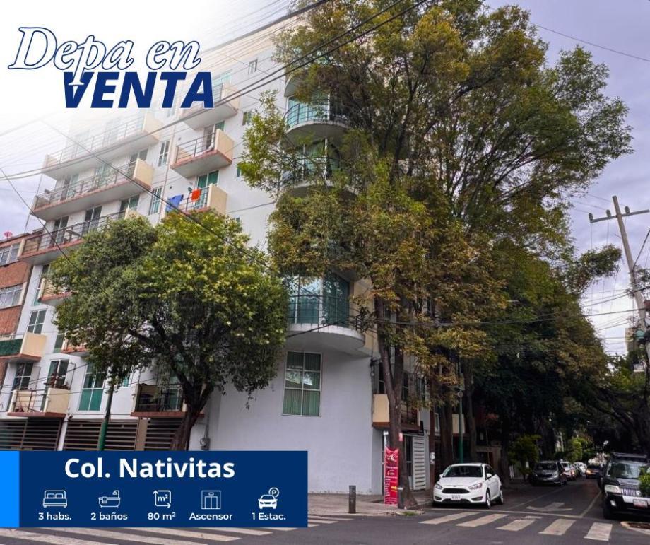 Departamento en Venta en Colonia Nativitas, Benito Juárez